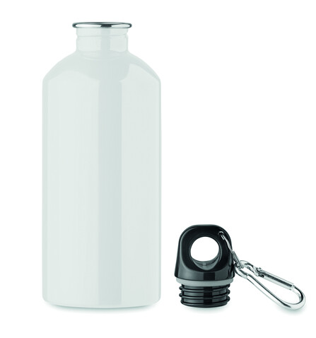 Trinkflasche recycelter 500ml - Weiß bedrucken, Art.-Nr. MO2403-06 Trinkflasche recycelter 500ml - Weiß bedrucken, Art.-Nr. MO2403-06