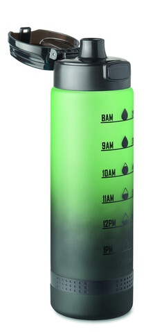 Sport-Trinkflasche RPET 1L - Grün bedrucken, Art.-Nr. MO2409-09 Sport-Trinkflasche RPET 1L - Grün bedrucken, Art.-Nr. MO2409-09