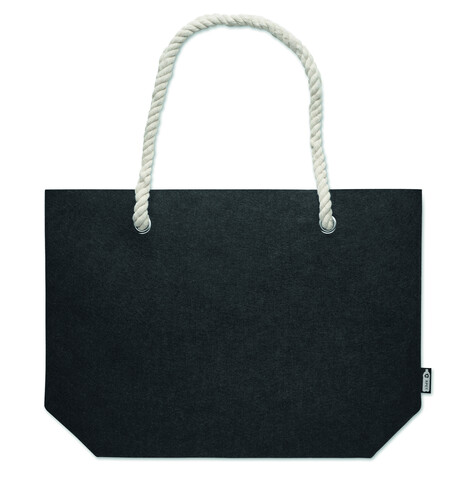 Einkaufs- oder Strandtasche - Steingrau bedrucken, Art.-Nr. MO2416-15