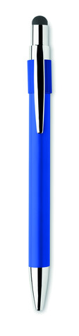 Druckkugelschreiber mit Stylus - Königsblau bedrucken, Art.-Nr. MO2488-37