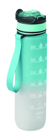 Sport-Trinkflasche RPET 1L - Babyblau bedrucken, Art.-Nr. MO2489-66 Sport-Trinkflasche RPET 1L - Babyblau bedrucken, Art.-Nr. MO2489-66