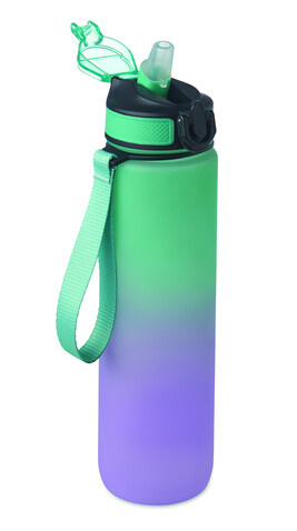 Sport-Trinkflasche RPET 1L - Türkis bedrucken, Art.-Nr. MO2489-12