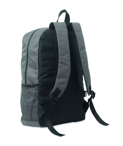 Rucksack 600D RPET Polyester - Steingrau bedrucken, Art.-Nr. MO2491-15 Rucksack 600D RPET Polyester - Steingrau bedrucken, Art.-Nr. MO2491-15