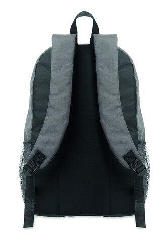 Rucksack 600D RPET Polyester - Steingrau bedrucken, Art.-Nr. MO2491-15 Rucksack 600D RPET Polyester - Steingrau bedrucken, Art.-Nr. MO2491-15