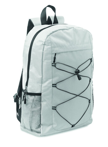 Rucksack 600D RPET Polyester - Weiß bedrucken, Art.-Nr. MO2491-06 Rucksack 600D RPET Polyester - Weiß bedrucken, Art.-Nr. MO2491-06