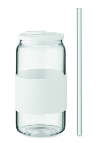 Trinkglas Borosilikat 550ml - Weiß bedrucken, Art.-Nr. MO2506-06 Trinkglas Borosilikat 550ml - Weiß bedrucken, Art.-Nr. MO2506-06