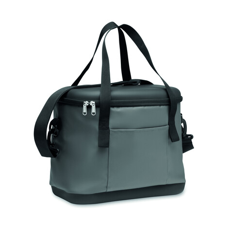 Kühltasche aus 50C-Plane 16L - Steingrau bedrucken, Art.-Nr. MO2560-15 Kühltasche aus 50C-Plane 16L - Steingrau bedrucken, Art.-Nr. MO2560-15
