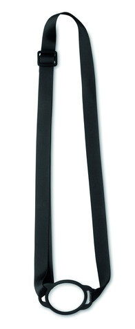 Lanyard mit Getränkehalter - Schwarz bedrucken, Art.-Nr. MO2582-03