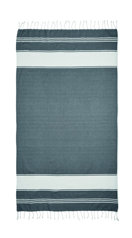 Strandtuch-Set - Blau bedrucken, Art.-Nr. MO2584-04