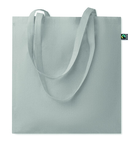 Einkaufstasche Fairtrade 180g - Grau bedrucken, Art.-Nr. MO2589-07