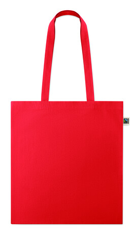 Einkaufstasche Fairtrade 180g - Rot bedrucken, Art.-Nr. MO2589-05
