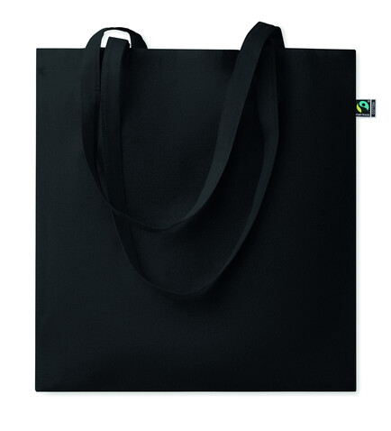 Einkaufstasche Fairtrade 180g - Schwarz bedrucken, Art.-Nr. MO2589-03