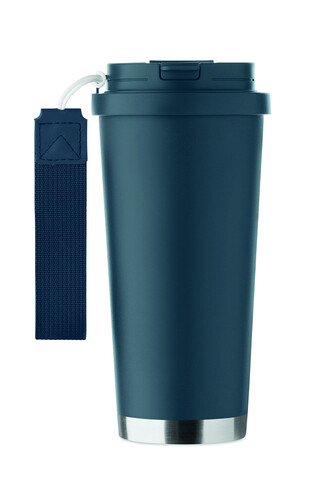 Doppelwandiger Trinkbecher 500m - Marineblau bedrucken, Art.-Nr. MO2662-85