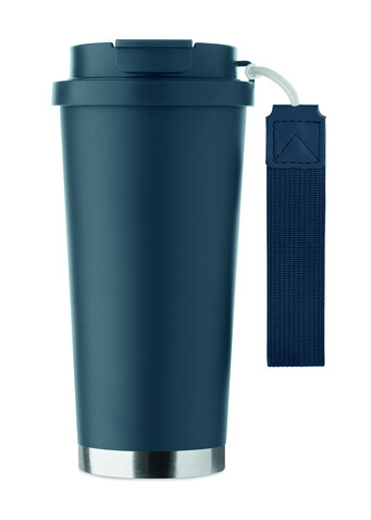 Doppelwandiger Trinkbecher 500m - Marineblau bedrucken, Art.-Nr. MO2662-85