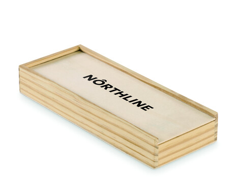 Domino- und Spielkarten-Set - Holz bedrucken, Art.-Nr. MO2669-40 Domino- und Spielkarten-Set - Holz bedrucken, Art.-Nr. MO2669-40