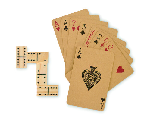 Domino- und Spielkarten-Set - Holz bedrucken, Art.-Nr. MO2669-40 Domino- und Spielkarten-Set - Holz bedrucken, Art.-Nr. MO2669-40