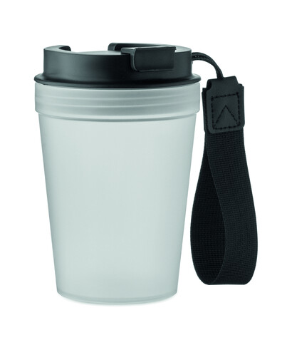 Einwandiger Becher 300 ml - Transparent Weiß bedrucken, Art.-Nr. MO2670-26