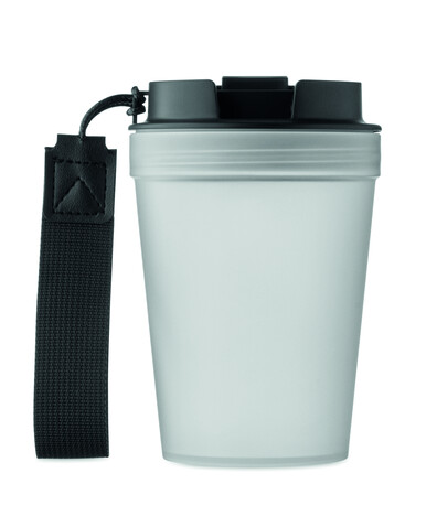 Einwandiger Becher 300 ml - Transparent Weiß bedrucken, Art.-Nr. MO2670-26
