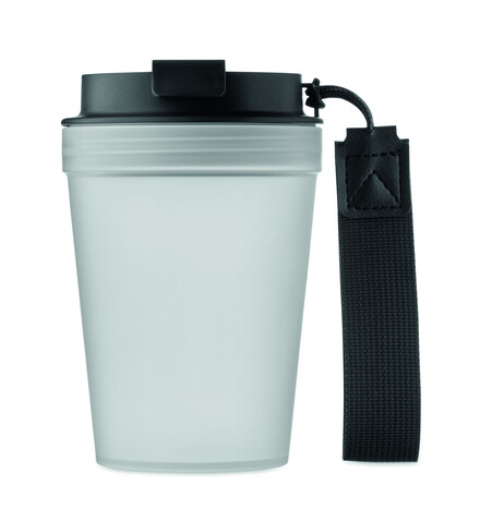 Einwandiger Becher 300 ml - Transparent Weiß bedrucken, Art.-Nr. MO2670-26