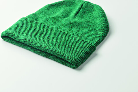 Beanie mit Bündchen - Dunkelgrün bedrucken, Art.-Nr. MO2705-60 Beanie mit Bündchen - Dunkelgrün bedrucken, Art.-Nr. MO2705-60