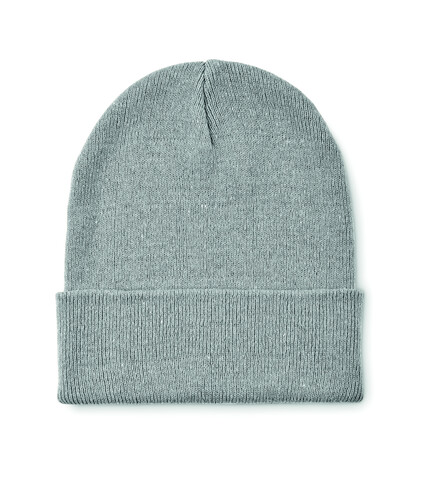 Beanie mit Bündchen - Grau bedrucken, Art.-Nr. MO2705-07 Beanie mit Bündchen - Grau bedrucken, Art.-Nr. MO2705-07
