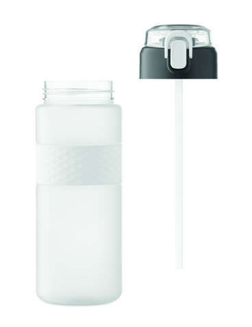 Trinkflasche RPET 700ml - Transparent Weiß bedrucken, Art.-Nr. MO2755-26