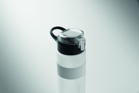 Trinkflasche RPET 700ml - Transparent Weiß bedrucken, Art.-Nr. MO2755-26