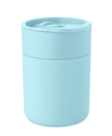 PP-Becher 330ml - Babyblau bedrucken, Art.-Nr. MO2773-66