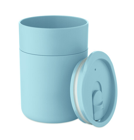 PP-Becher 330ml - Babyblau bedrucken, Art.-Nr. MO2773-66