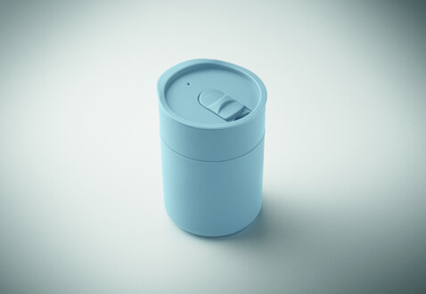 PP-Becher 330ml - Babyblau bedrucken, Art.-Nr. MO2773-66