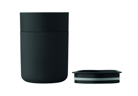 PP-Becher 330ml - Schwarz bedrucken, Art.-Nr. MO2773-03