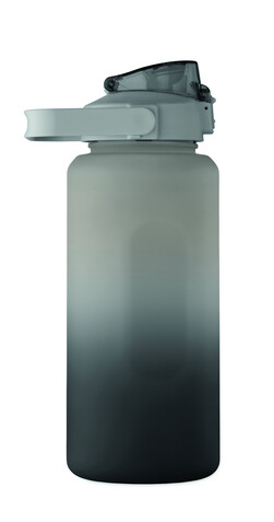 RPET-Trinkflasche 2000ml - Schwarz bedrucken, Art.-Nr. MO2791-03
