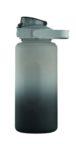 RPET-Trinkflasche 2000ml - Schwarz bedrucken, Art.-Nr. MO2791-03