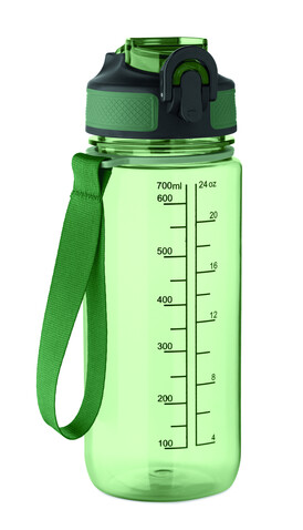 Sport-Trinkflasche 700ml - Transparent Grün bedrucken, Art.-Nr. MO2792-24 Sport-Trinkflasche 700ml - Transparent Grün bedrucken, Art.-Nr. MO2792-24