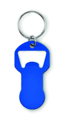 Schlüsselring mit Kapselheber - Blau bedrucken, Art.-Nr. MO2793-04 Schlüsselring mit Kapselheber - Blau bedrucken, Art.-Nr. MO2793-04