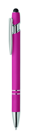Druckkugelschreiber mit Stylus - Fuchsie bedrucken, Art.-Nr. MO2798-38 Druckkugelschreiber mit Stylus - Fuchsie bedrucken, Art.-Nr. MO2798-38