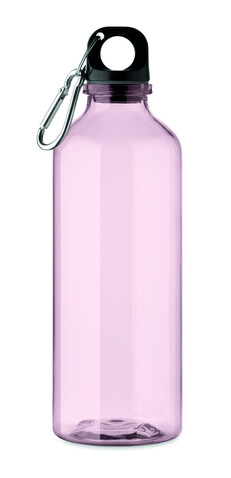 Trinkflasche RPET 500ml - Transparent Pink bedrucken, Art.-Nr. MO2803-31 Trinkflasche RPET 500ml - Transparent Pink bedrucken, Art.-Nr. MO2803-31