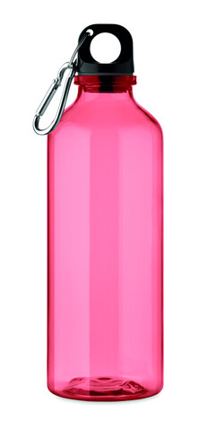 Trinkflasche RPET 500ml - Transparent Rot bedrucken, Art.-Nr. MO2803-25 Trinkflasche RPET 500ml - Transparent Rot bedrucken, Art.-Nr. MO2803-25
