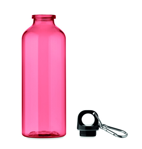 Trinkflasche RPET 500ml - Transparent Rot bedrucken, Art.-Nr. MO2803-25 Trinkflasche RPET 500ml - Transparent Rot bedrucken, Art.-Nr. MO2803-25