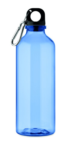 Trinkflasche RPET 500ml - Transparent Blau bedrucken, Art.-Nr. MO2803-23