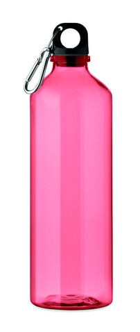 Trinkflasche RPET 750ml - Transparent Rot bedrucken, Art.-Nr. MO2804-25 Trinkflasche RPET 750ml - Transparent Rot bedrucken, Art.-Nr. MO2804-25