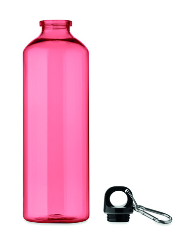Trinkflasche RPET 750ml - Transparent Rot bedrucken, Art.-Nr. MO2804-25 Trinkflasche RPET 750ml - Transparent Rot bedrucken, Art.-Nr. MO2804-25