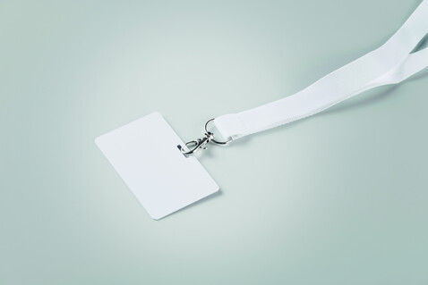 Lanyard-Ausweis 54 x 86 mm - Weiß bedrucken, Art.-Nr. MO2856-06 Lanyard-Ausweis 54 x 86 mm - Weiß bedrucken, Art.-Nr. MO2856-06