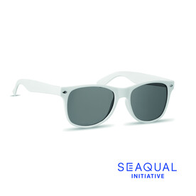 SEAQUAL®-Sonnenbrille - Weiß bedrucken, Art.-Nr. MO2864-06