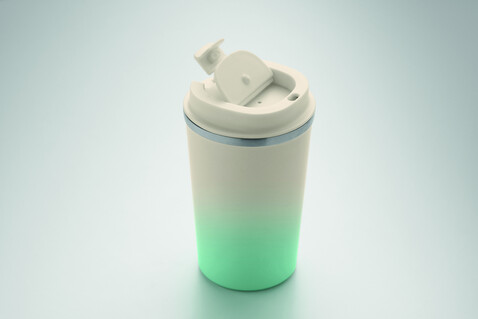 Doppelwandiger Becher 350 ml - Mintgrün bedrucken, Art.-Nr. MO2885-77