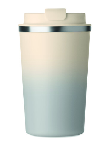 Doppelwandiger Becher 350 ml - Grau bedrucken, Art.-Nr. MO2885-07