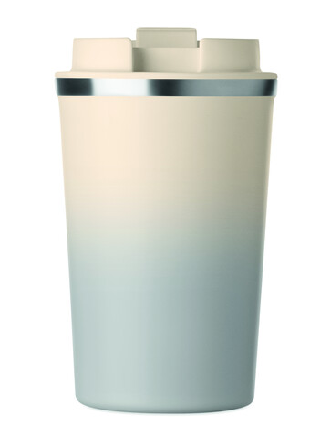 Doppelwandiger Becher 350 ml - Grau bedrucken, Art.-Nr. MO2885-07