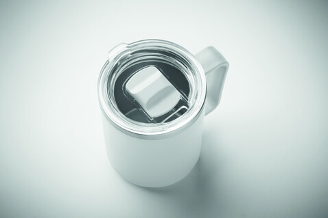 Doppelwandiger Becher 400ml - Weiß bedrucken, Art.-Nr. MO2900-06