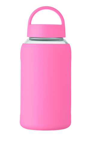 Flasche Borosilikatglas 600ml - Babyrosa bedrucken, Art.-Nr. MO2912-11