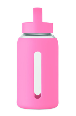 Flasche Borosilikatglas 600ml - Babyrosa bedrucken, Art.-Nr. MO2912-11